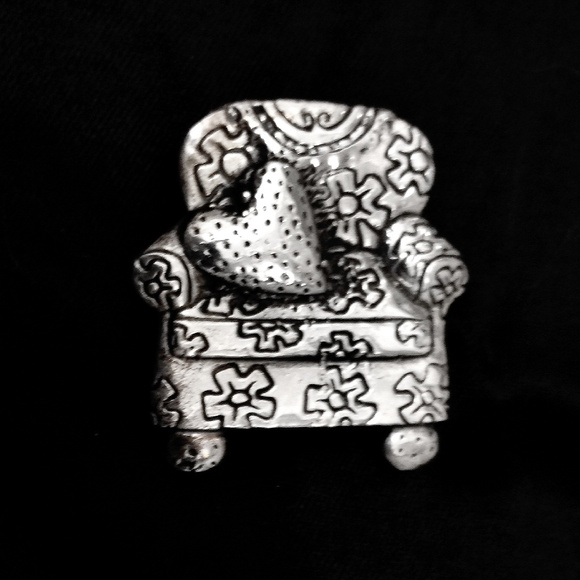 Vintage Mary Engelbreit Sterling Silver Chair Brooch- New in box - Picture 7 of 8